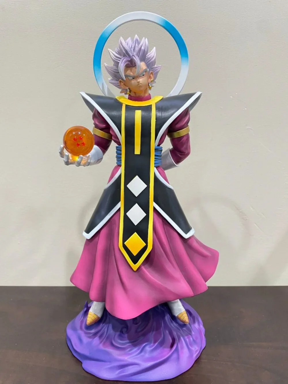 Large Dragon Ball Grand Priest Goku Vegito God Statue Figure Collection Gift